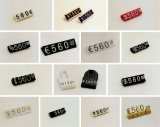 Price display tags jewellery tags price tags price cubes